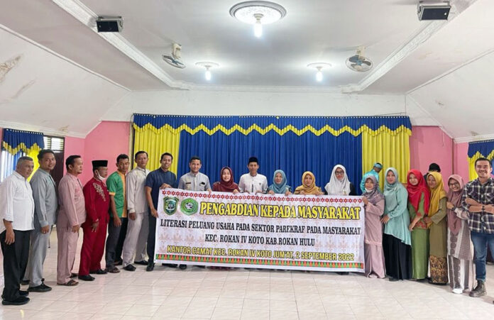 Tingkat Literasi dan Pengetahuan, UPP Berkolaborasi dengan UIR lakukan Pengabdian Masyarakat.