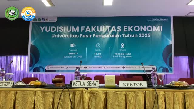 Yudisium Fakultas Ekonomi Universitas Pasir Pengaraian